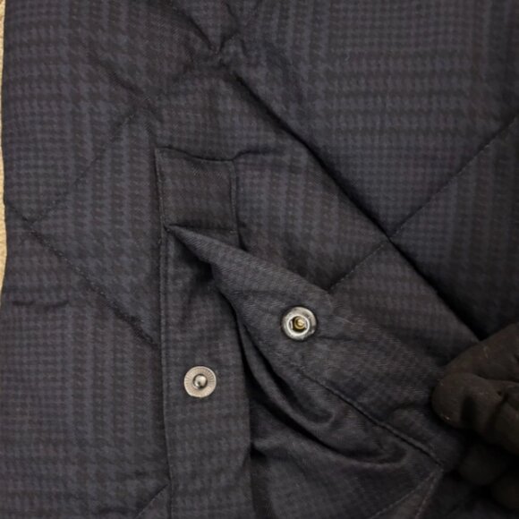 Barbour Premium BEDALE Houndstooth Quilted Jacket DK Navy MSRP$435 British Class - Picture 14 of 16